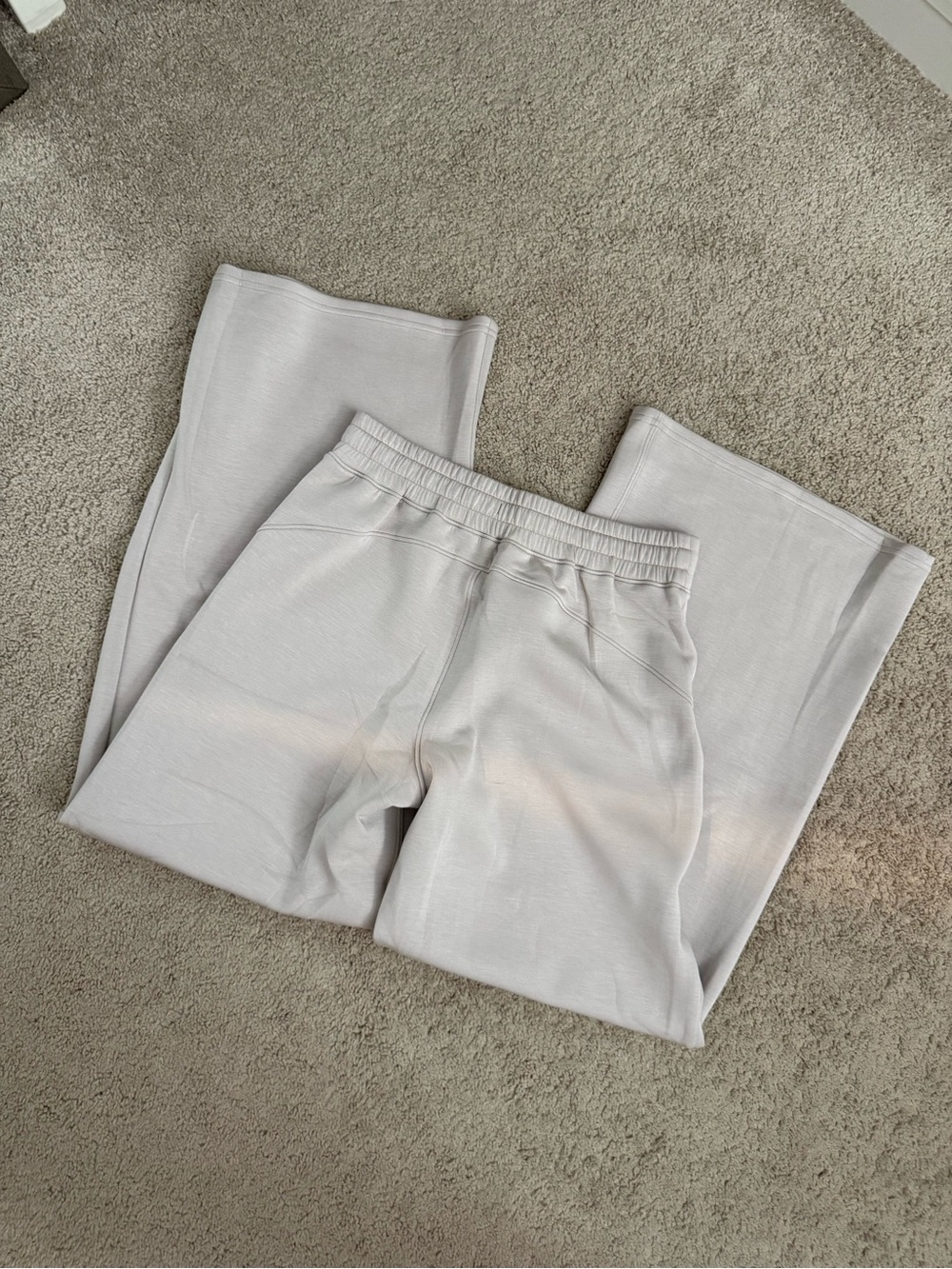 Spanx Wide-Leg Drawstring Sweatpants in Light Gray - Picture 4 of 4